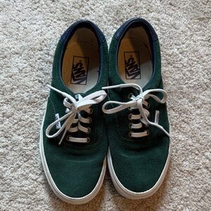 Vans Men's Forest Green Suede Sneakers